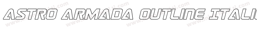 Astro Armada Outline Italic字体转换